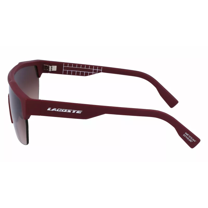 Lacoste L989S-603 occhiali da sole rettangolari uomo havana verde 62/19/135 mm