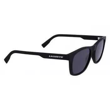 Lacoste L988S-2 Occhiali da sole rettangolari uomo - montatura nera lenti grigie 54mm