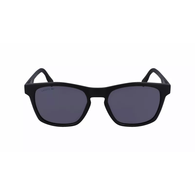 Lacoste L988S-2 Occhiali da sole rettangolari uomo - montatura nera lenti grigie 54mm