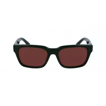 Occhiali da sole uomo Lacoste rettangolari in acetato L6007S5418318 54/18/145 mm verde