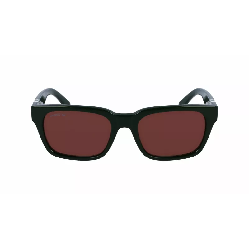 Occhiali da sole uomo Lacoste rettangolari in acetato L6007S5418318 54/18/145 mm verde