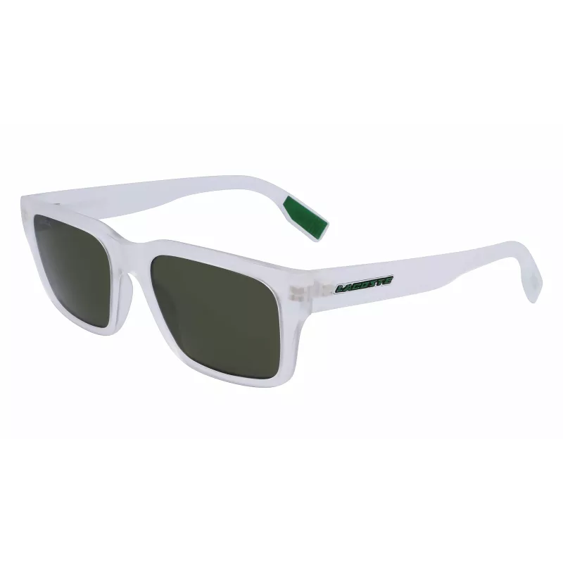 Lacoste occhiali da sole rettangolari uomo L6004S-970 nero/grigio 55/19/145 mm