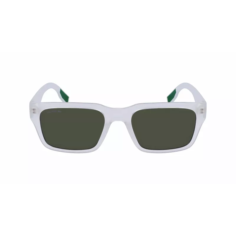Lacoste occhiali da sole rettangolari uomo L6004S-970 nero/grigio 55/19/145 mm