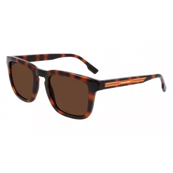 Lacoste Occhiali da sole rettangolari uomo L951SRG-214 havana acetato lenti policarbonato verdi 52/22/145 mm