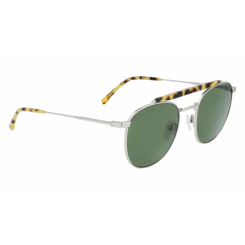 Lacoste occhiali da sole uomo L241S-045 grigio scuro rettangolari full rim acetato UV400