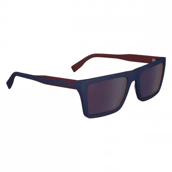 Lacoste Occhiali da sole uomo L6009S-424 montatura blu lenti grigie sfumate 56/19/145 mm