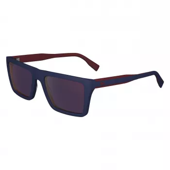 Lacoste Occhiali da sole uomo L6009S-424 montatura blu lenti grigie sfumate 56/19/145 mm