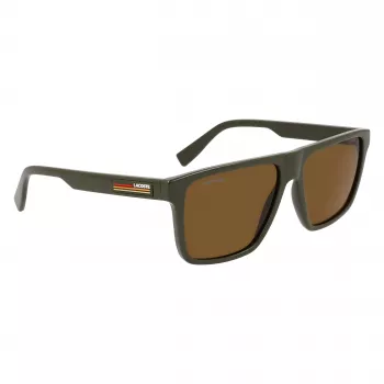 Lacoste Occhiali da sole uomo L6027S-275 Havana acetato rettangolari 57mm