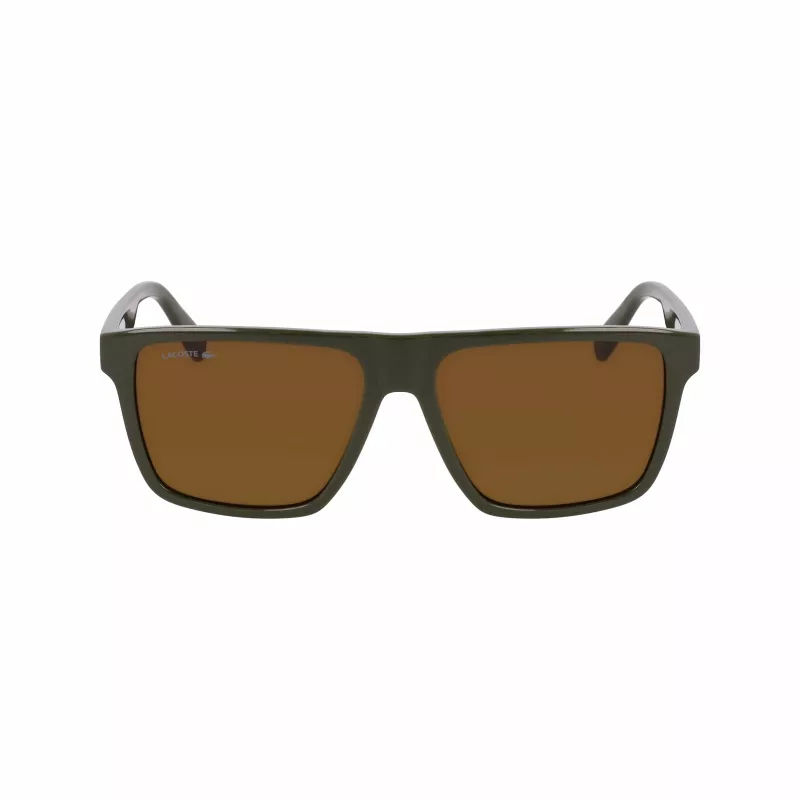 Lacoste Occhiali da sole uomo L6027S-275 Havana acetato rettangolari 57mm