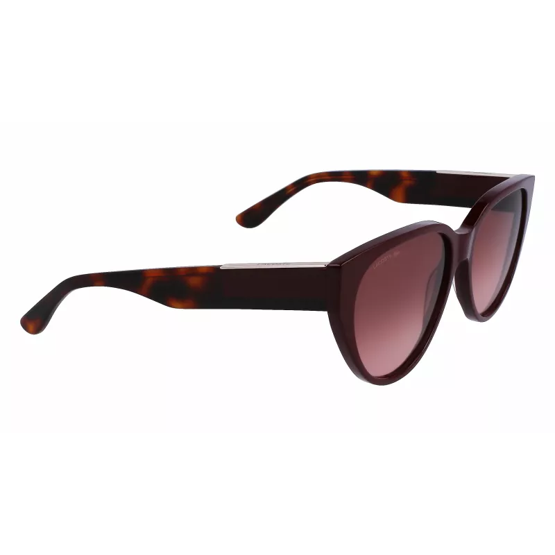 Lacoste occhiali da sole donna L985S-603 montatura bordeaux lenti grigie sfumate 59mm