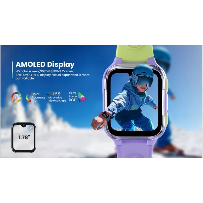LAGENIO AI Kids Watch K9 4G Lilla