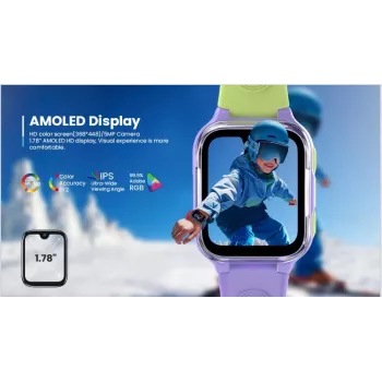 LAGENIO AI Kids Watch K9 4G Lilla