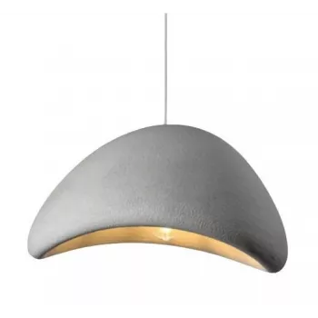 Lampada a sospensione Ellama 30 cm nera in metallo E27 plafoniera industriale