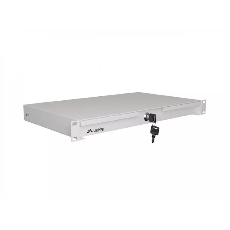 LANBERG Cassetto estraibile 1U 19 inch profondità 270 mm grigio (capacità 30 kg)