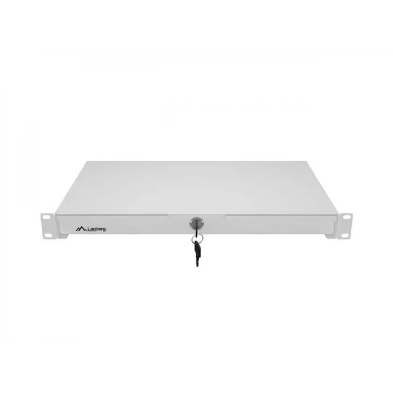 LANBERG Cassetto estraibile 1U 19 inch profondità 270 mm grigio (capacità 30 kg)
