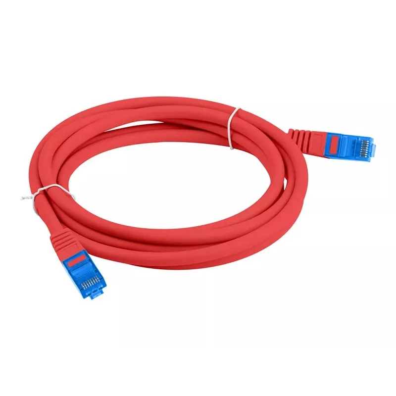 LANBERG cavo patch Cat.6A FTP LSZH CCA 3m rosso