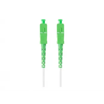 LANBERG FO-SASA-SS31-0150-WH cavo patch in fibra ottica monomodale SC/APC a SC/APC simplex 15 m, LSZH, G.657.B3, 3,0 mm, bianco