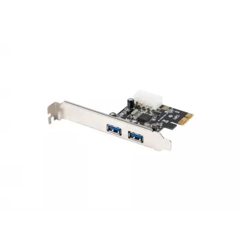 Lanberg PCE-US3-002 scheda PCI Express USB 3.2 Gen 1 interna con 2 porte esterne e 1 header interno