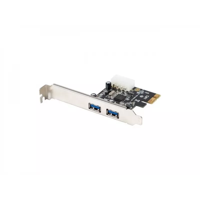 Lanberg PCE-US3-002 scheda PCI Express USB 3.2 Gen 1 interna con 2 porte esterne e 1 header interno