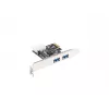 Lanberg PCE-US3-002 scheda PCI Express USB 3.2 Gen 1 interna con 2 porte esterne e 1 header interno
