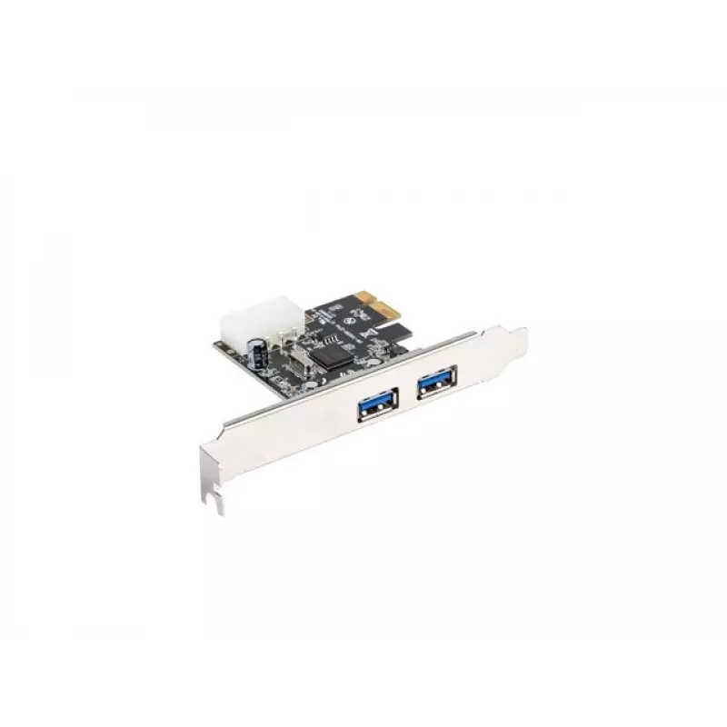 Lanberg PCE-US3-002 scheda PCI Express USB 3.2 Gen 1 interna con 2 porte esterne e 1 header interno