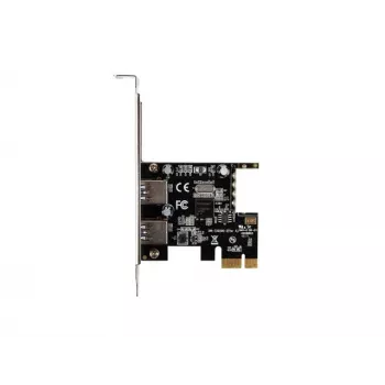 Lanberg PCE-US3-002 scheda PCI Express USB 3.2 Gen 1 interna con 2 porte esterne e 1 header interno