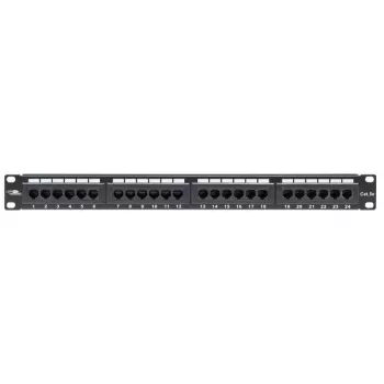 LANVIEW LPP110 patch panel 1U 24 porte Cat5e RJ-45 non schermato (Krone IDC)