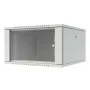 LANVIEW Quick Assembly Flat Pack 19 - armadio di rete a parete 6U, 600x500x370mm, nero