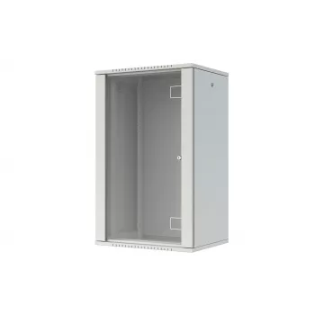 LANVIEW Quick Assembly Flat Pack armadio di rete a parete 19 9U, nero, 600x464x450mm