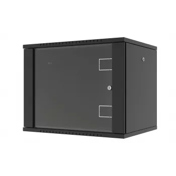 LANVIEW RWF09U45BL Armadio a parete 9U 19 pollici Flat Pack a montaggio rapido, Nero