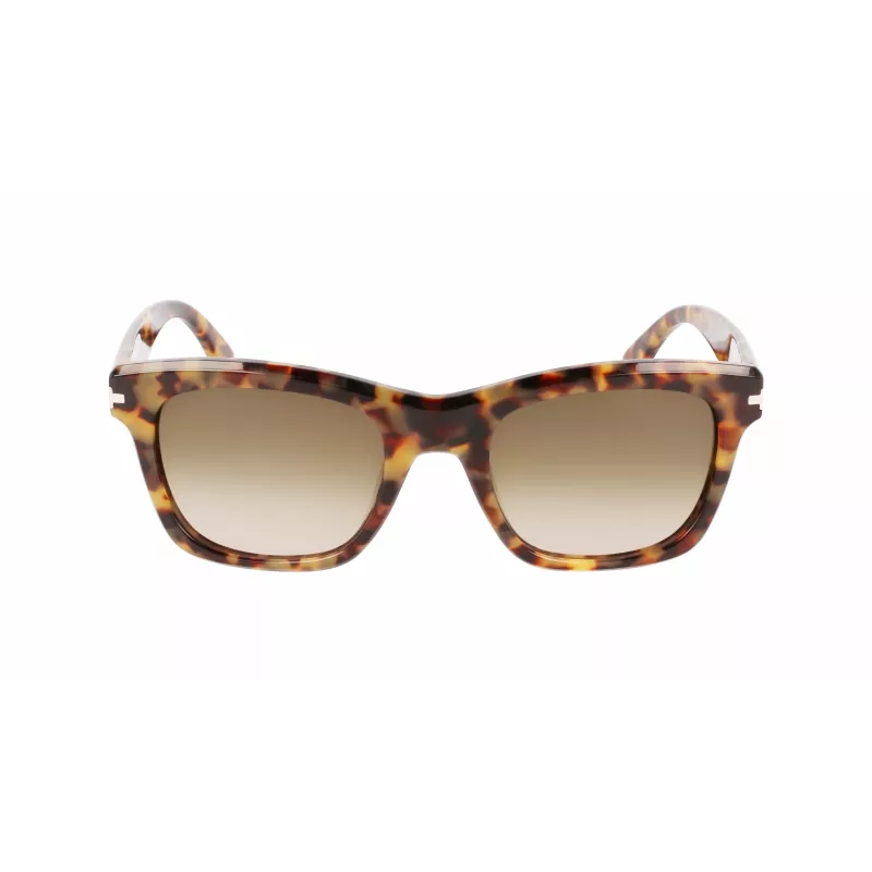 Occhiali da sole uomo LANVIN LNV620S-213 rettangolari in acetato havana marrone sfumato 52mm