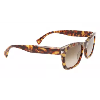 Occhiali da sole uomo LANVIN LNV620S-213 rettangolari in acetato havana marrone sfumato 52mm