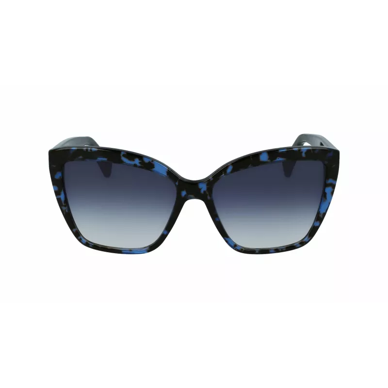 LANVIN Donna LNV617S-425 Occhiali da sole Butterfly Blu Sfumato 59mm