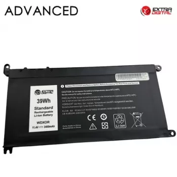 Batteria per laptop DELL WDX0R, 3400mAh, Extra Digital Advanced