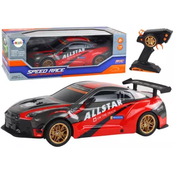 Grande auto sportiva radiocomandata 1:10 rossa Lean Toys