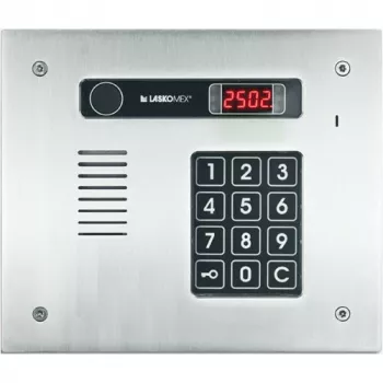 Laskomex CP-2513R INOX Postazione audio esterna in acciaio inox con RFID, 13 appartamenti, orizzontale, montaggio a incasso, argento