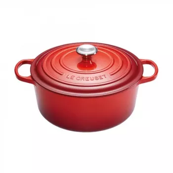 Le Creuset Signature brasiera rotonda 30cm rosso ciliegia in ghisa smaltata 7,5L