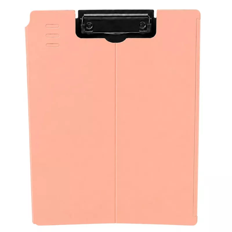 LEAN portablocco A4 con copertura, clip in metallo, plastica rosa