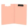 LEAN portablocco A4 con copertura, clip in metallo, plastica rosa