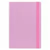 LEAN cartella portadocumenti A4 con elastico, copertina rigida, rosa, dorso 4,5 cm