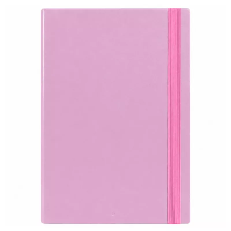 LEAN cartella portadocumenti A4 con elastico, copertina rigida, rosa, dorso 4,5 cm