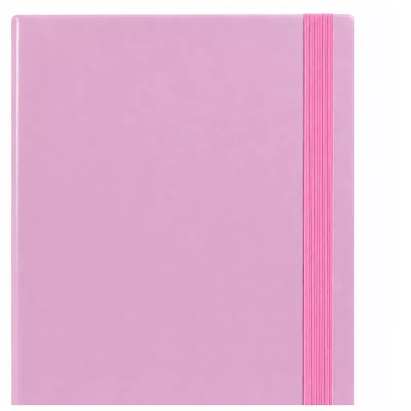 LEAN cartella portadocumenti A4 con elastico, copertina rigida, rosa, dorso 4,5 cm