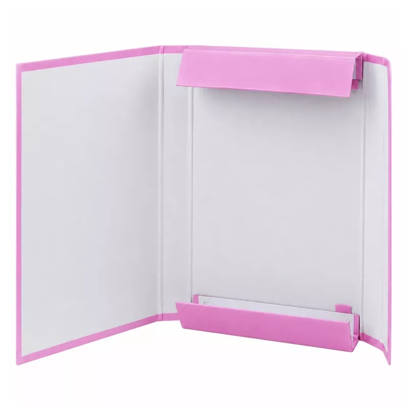 LEAN cartella portadocumenti A4 con elastico, copertina rigida, rosa, dorso 4,5 cm