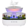 LEAN umidificatore diffusore di aromi effetto pioggia luce LED con alimentatore