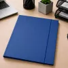 LEAN cartella in cartone con elastico, lucida, A4, 300 g/m², blu