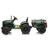 LEAN CARS trattore a batteria 24V con rimorchio verde scuro - CH9959B