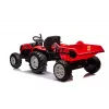 LEAN CARS trattore a batteria 24V HC-306 rosso con rimorchio