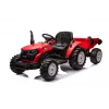 LEAN CARS trattore a batteria 24V HC-306 rosso con rimorchio