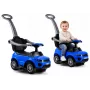 LEAN CARS 614W auto scivolo per bambini con maniglia di spinta e barra di guida per genitori - blu