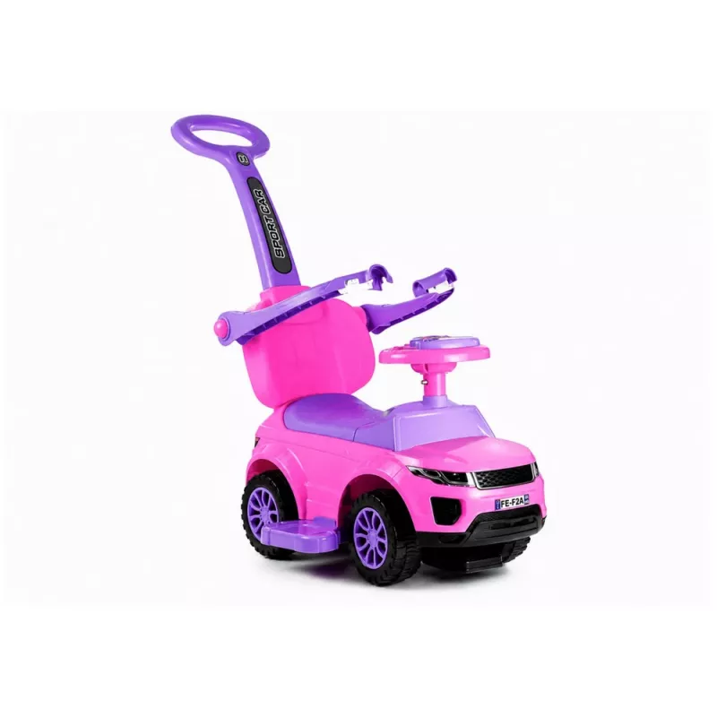 LEAN CARS 614W triciclo per bambini con maniglia per genitori - rosa